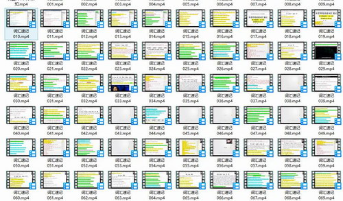 跟谁学宋维钢词霸天下38000词汇速记全集（54G完结打包）