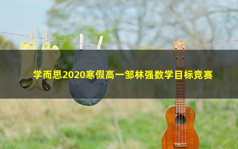 学而思2020寒假高一邹林强数学目标竞赛班直播（一试北上广深）（完结）（2.41G高清视频）