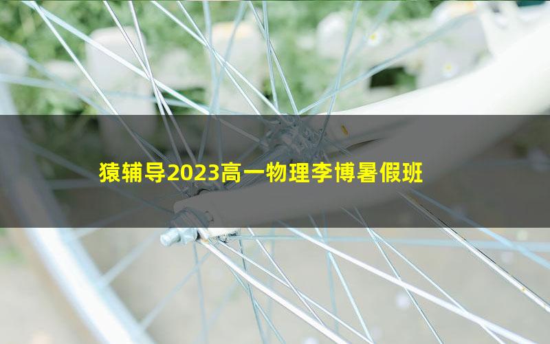 猿辅导2023高一物理李博暑假班 