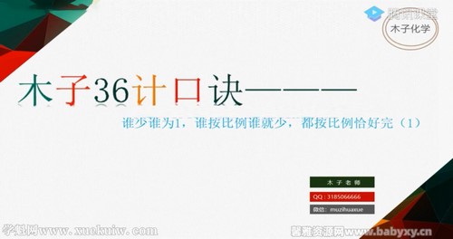 腾讯课堂2022高考化学木子二轮复习36计技巧口诀班（完结）