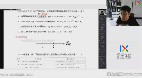 2022乐学高考化学李政第五阶段 