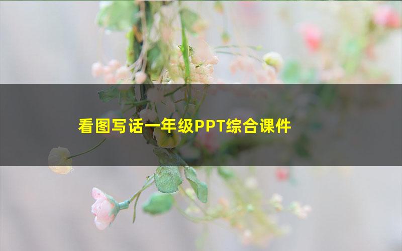 看图写话一年级PPT综合课件 