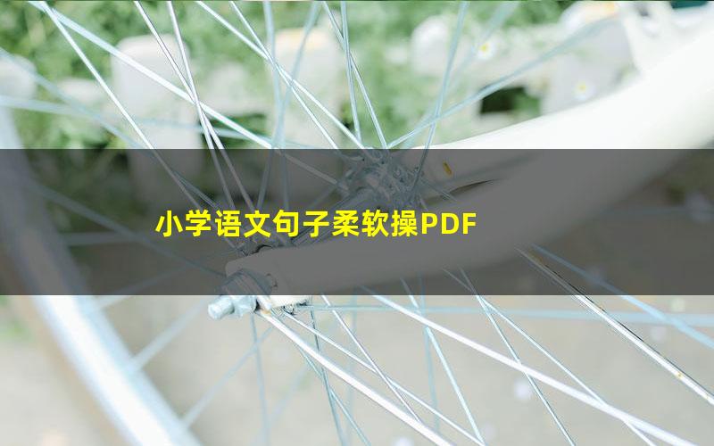 小学语文句子柔软操PDF 