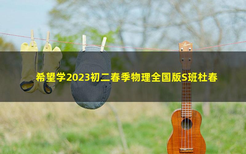 希望学2023初二春季物理全国版S班杜春雨（上部完结）