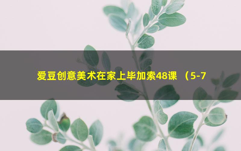 爱豆创意美术在家上毕加索48课 （5-7岁） （完结）