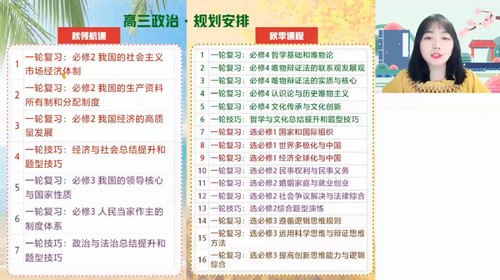 2024年高考政治秦琳暑假班（高三）（5.96G高清视频）