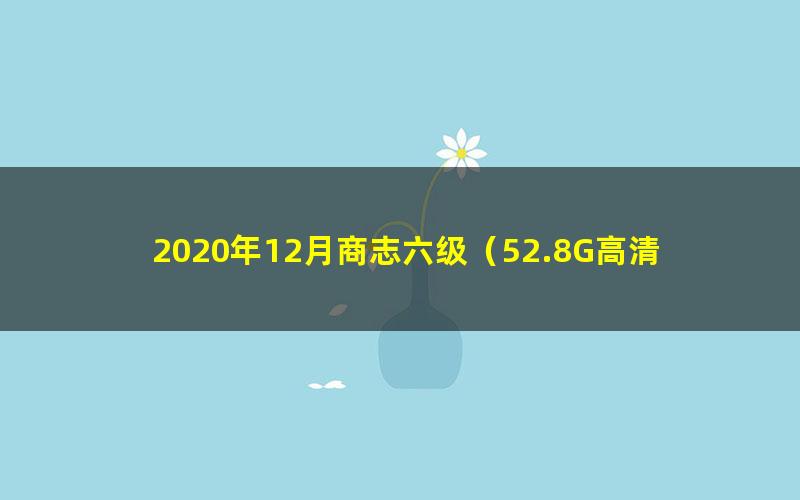 2020年12月商志六级（52.8G高清视频）