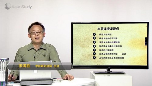 2018年智课网张满胜基础班语法与长难句精讲（26课时）（6.03G视频）