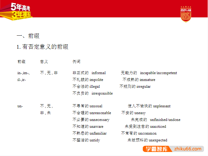 2024新高考《五年高考三年模拟》A版英语电子版全套资料-高中英语-第3张