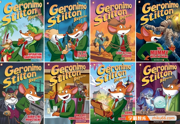 《老鼠记者Geronimo Stilton》1-3季动画+精讲课+新版PDF绘本+音频+词汇表+测试及答案-小学英语-第1张