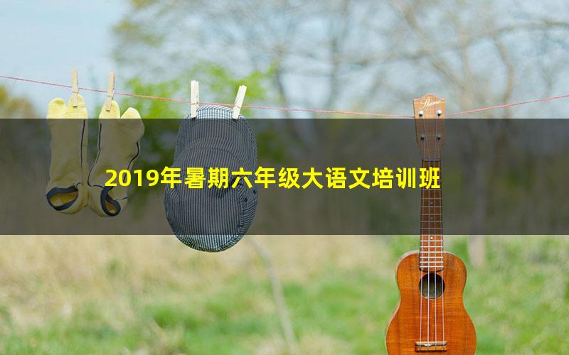 2019年暑期六年级大语文培训班