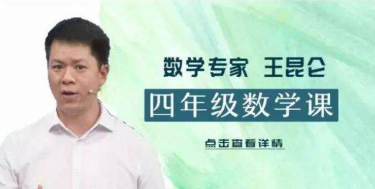 [好芳法课堂]王昆仑老师小学数学4年级（数学大咖的大数学时代小学同步课程）