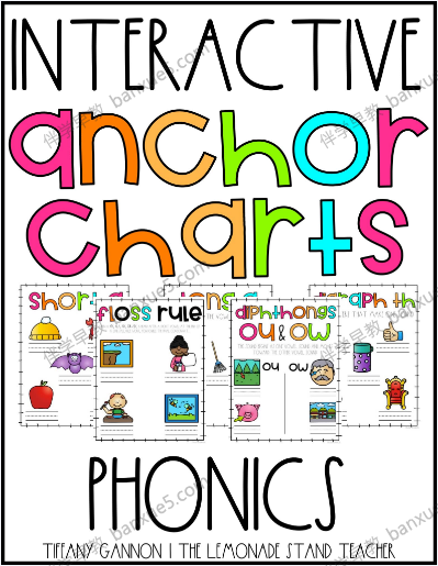 自然拼读交互式锚图《Interactive Anchor Charts》2册PDF-小学英语-第1张