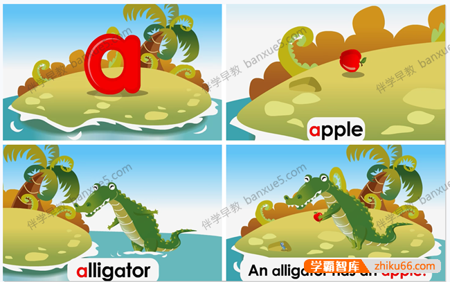 自然拼读动画《PhonicsLand幼儿自然拼读26字母》全26集-小学英语-第1张